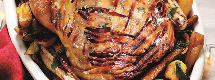 Christmas Roast Turkey Recipe with Oranges and Pomegranate | Bertolli