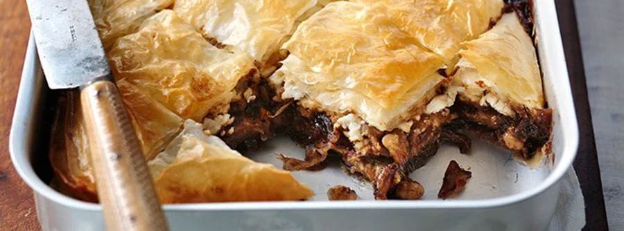 recipe image Savoury Feta & Onion Baklava