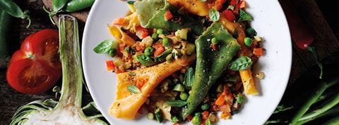 recipe image Vegetarian Multi-Coloured and Multi-Veggie Pasta