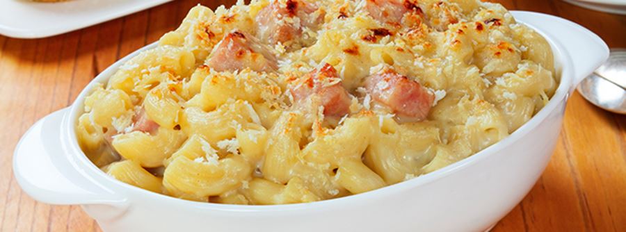 recipe image Macaroni Cheese with Prosciutto and Leeks
