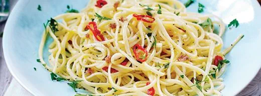 recipe image Linguine with Garlic, Chilli and Anchovy
