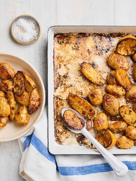 recipe image Crispy Roasted Potatoes with Garlic & Lemon