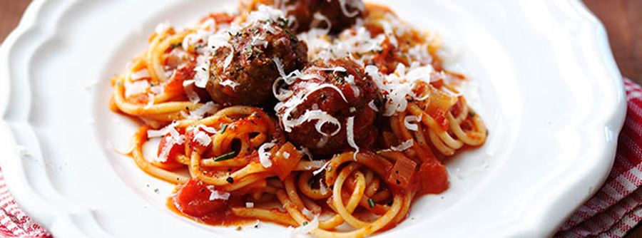recipe image One-pan Spaghetti & Meatballs
