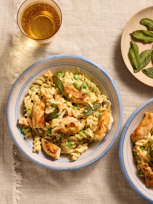recipe image Chicken, Leek & Mushroom Pasta