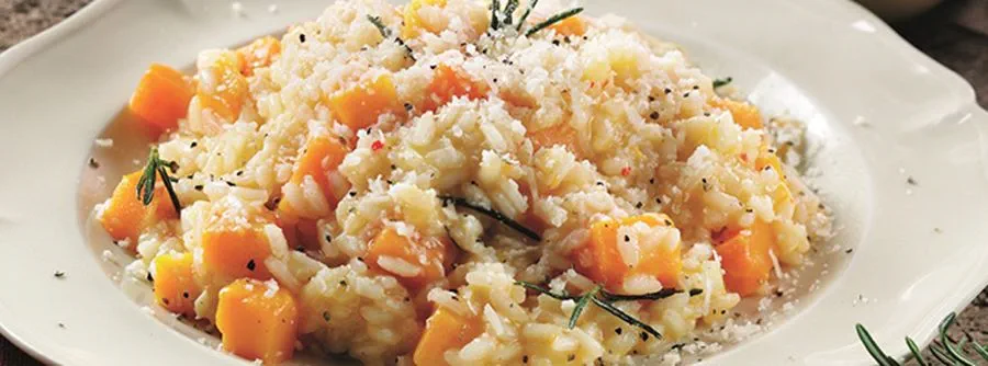 recipe image Risotto Recipe with Butternut Squash, Rosemary and Chilli