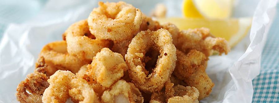 recipe image Crispy Squid with Easy Garlic & Paprika Mayo
