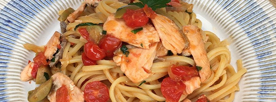 recipe image Linguine with Fresh Salmon