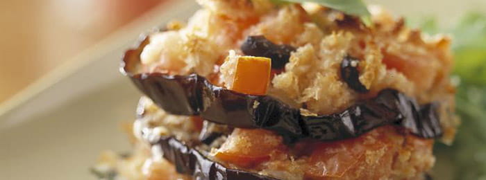 Grilled Aubergine with Cheese & Black Olives | Bertolli